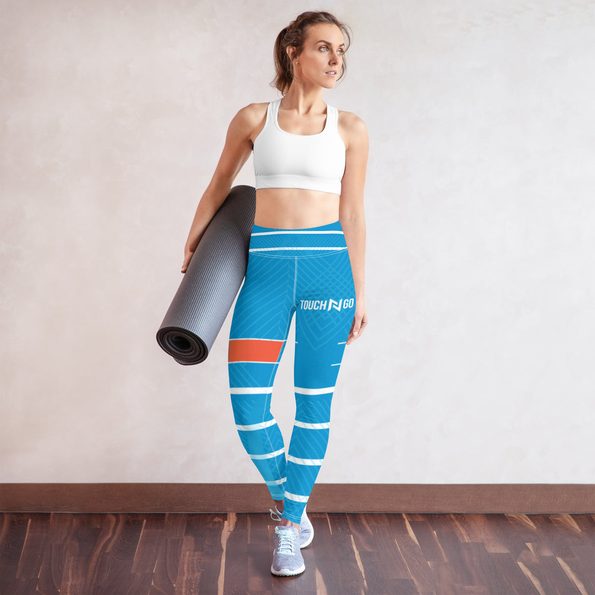 Sea-blue Yoga Leggings